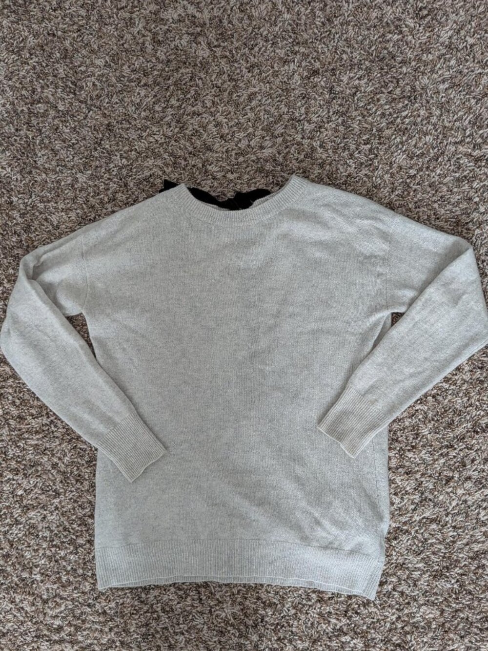 Autumn Cashmere Open-Back Sweater with Velvet Bow - Picture 3 of 5